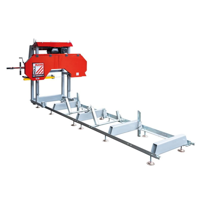 Ferăstrău panglică pentru bușteni cu motor termic pe benzină Holzmann BBS 550 SMART-G