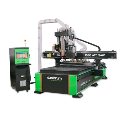 Acasă Router CNC cu unitate de tăiere Danibrum 1530 SAW ATC