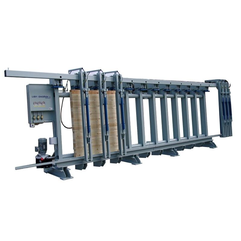 Presă verticală pentru grinzi cu grosime maximă de 150mm LISY-DVORAK LH2-6000/1300/150-12+6