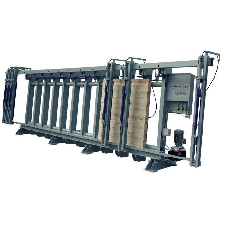 Presă verticală pentru grinzi cu grosime maximă de 200 mm LISY-DVORAK LH3-12000/1300/200-28+12