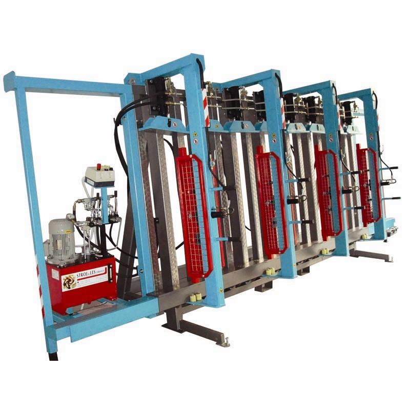 Presă verticală pentru grinzi și panouri cu lungime maximă de 6000 mm STROJ-LES SLV 6000-200