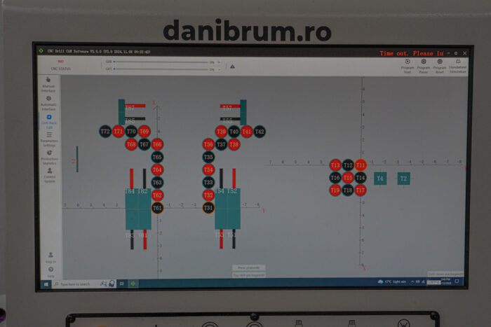 Centru de găurit CNC pe 6 laturi cu 3 grupuri de găurire DANIBRUM HB621G - imagine 16