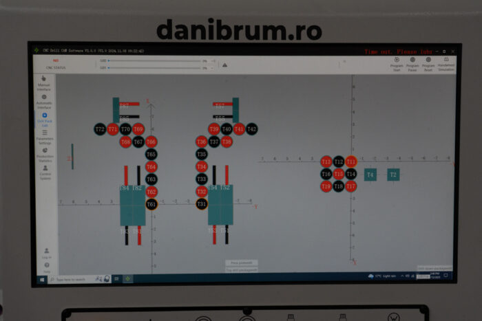 Centru de găurit CNC pe 6 laturi cu 3 grupuri de găurire DANIBRUM HB621G - imagine 17
