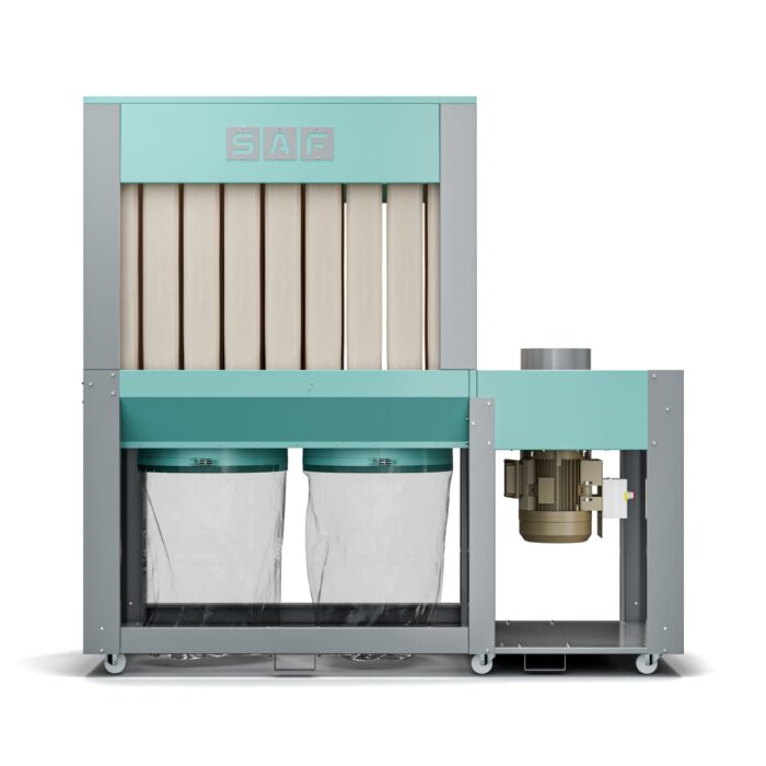 Sistem de exhaustare cu 2 saci SAF E-5000 Eco - imagine 2