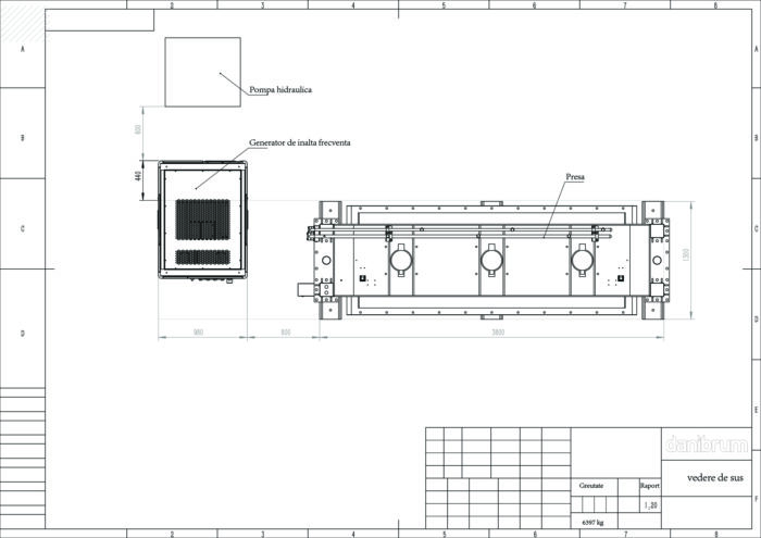 Presă pentru elemente curbate cu presare unidirecțională și încălzire C.I.F DANIBRUM PEC.IF 3000x1250x1500-150 - imagine 8