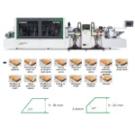 Mașină de aplicat cant pe unghi automată industrială cu reglaje servo DANIBRUM HD781A
