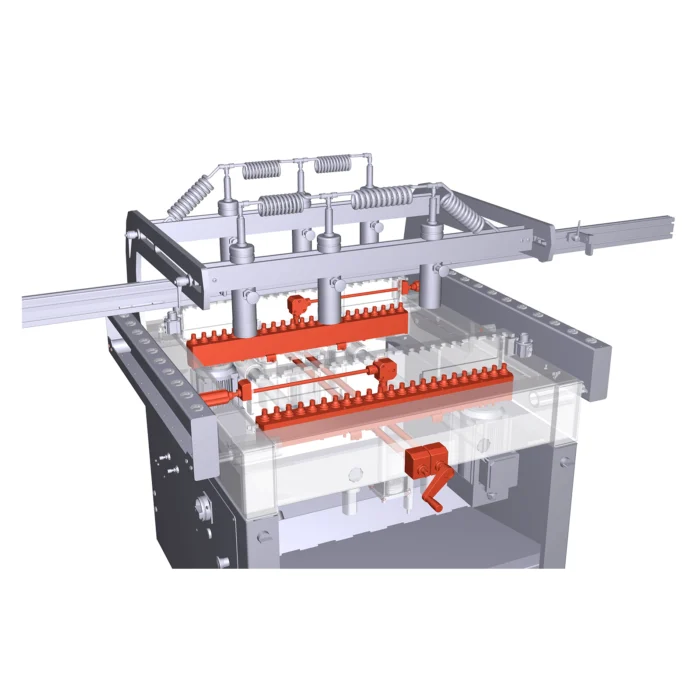 Mașină de găurit multiplu cu 2 unități de găurire verticale MAGGI System 46 - imagine 9