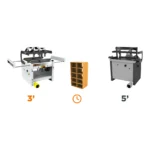 Mașină de găurit multiplu cu 2 unități de găurire verticale MAGGI System 46 - imagine 4