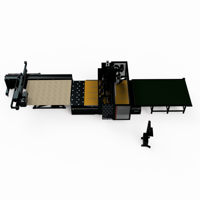Centru de prelucrare CNC nesting cu etichetare automată DANIBRUM 2128 ROD line - imagine 2