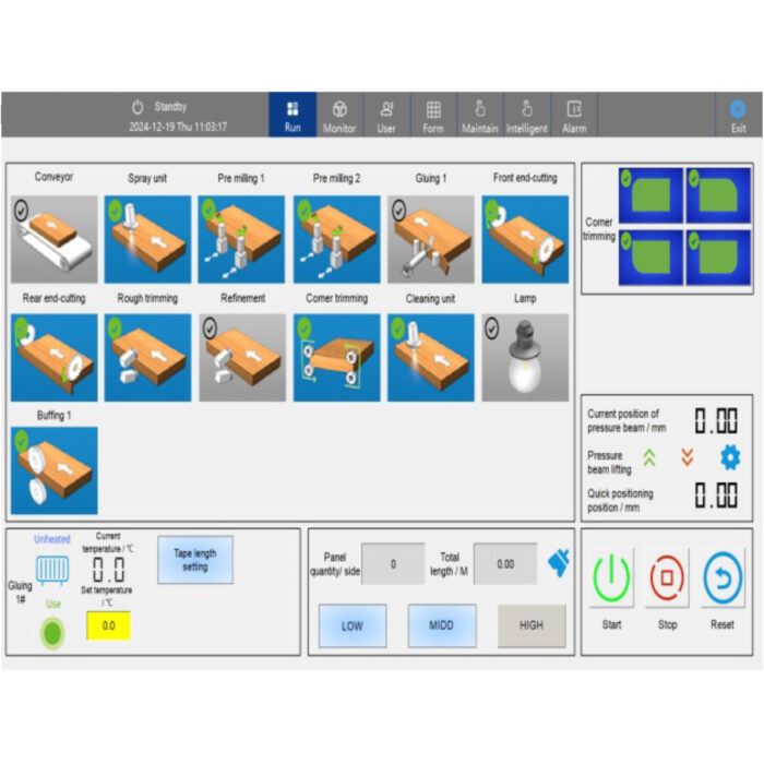 Mașină de aplicat cant automată industrială cu reglaje CNC DANIBRUM HD823J - imagine 6